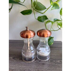 Olde Thompson Glass & Copper Salt and Pepper Grinder Set